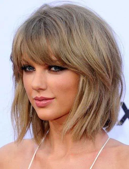 Short to Medium Hairstyles with Bangs