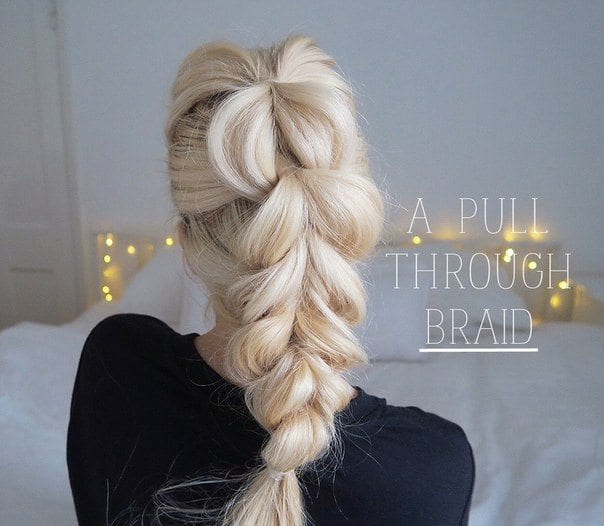 A Pull Through Braid for Long Thick Hair