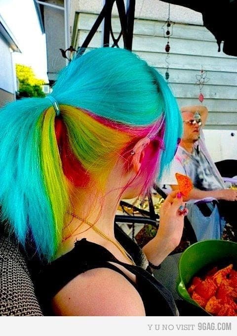Cool Rainbow hair color ideas