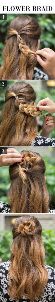 How to Flower Braid for long thick hair