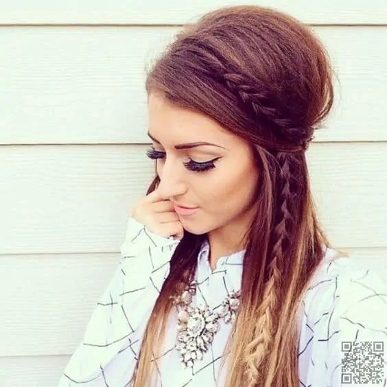 Boho-Chic Hairstyle for Long Hair