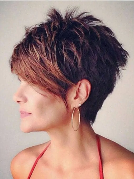 pixie haircut for red hairs