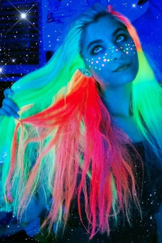 Glow-in-the-Dark Unicorn Hair Color Ideas