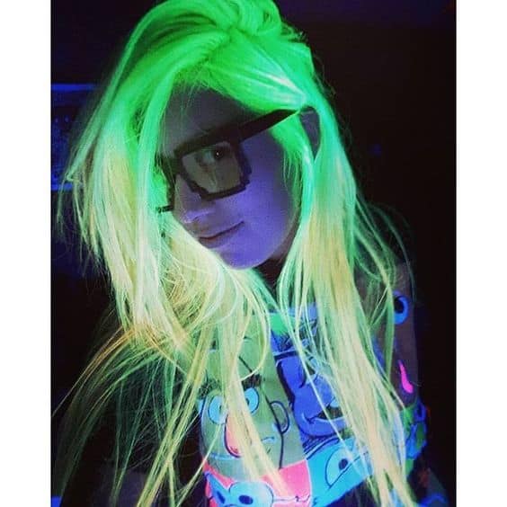 Stylish Glow in The Dark Hair Color Ideas