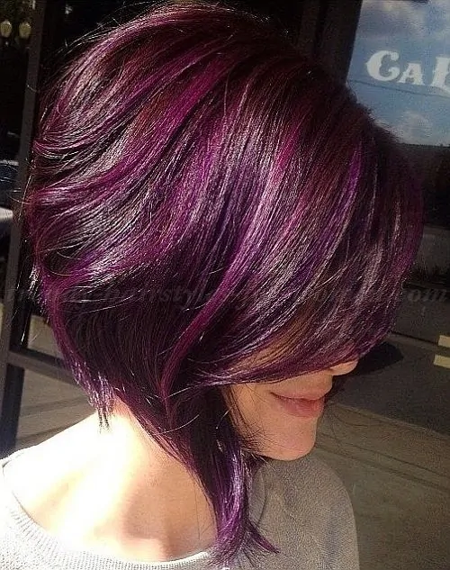 Dark Purple Hair Dye for Short Hair