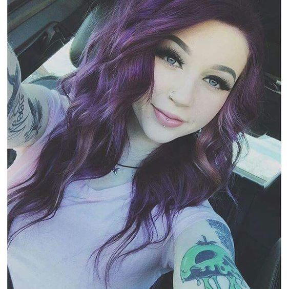 Dark Purple Hair Styles