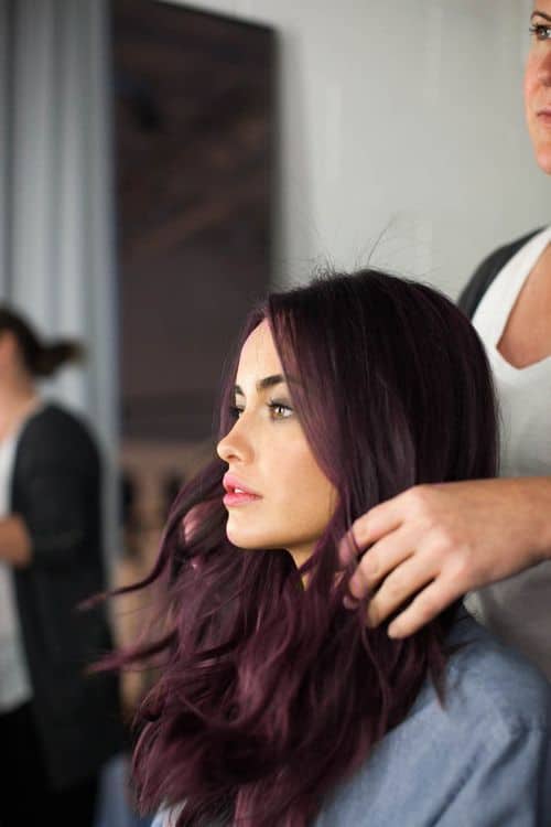 Dark Purple Violet Hair