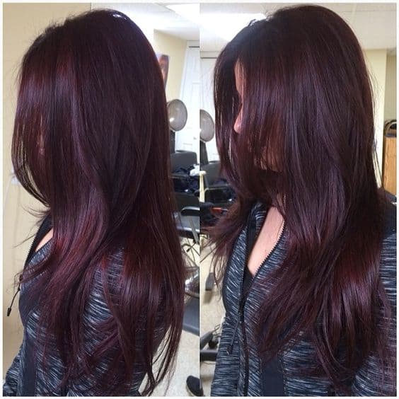 Red Purple Hair Color Shades