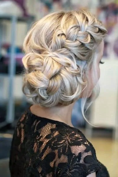 braided updos for a wedding