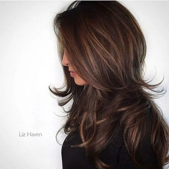 Caramelized Chocolate Layers Hair Color for Brunettes