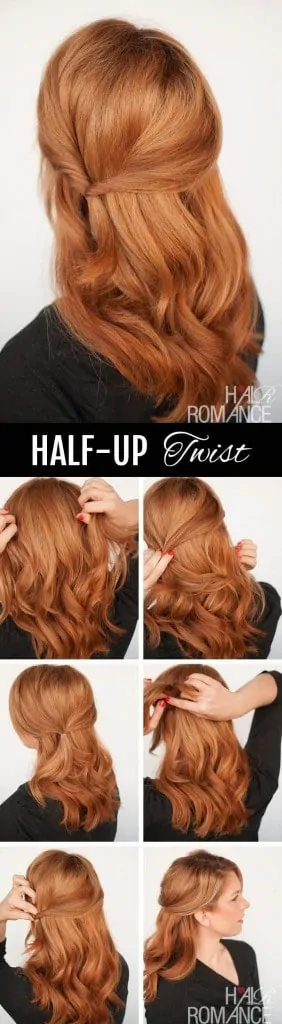 Half Up Twist Hairstyle Tutorial