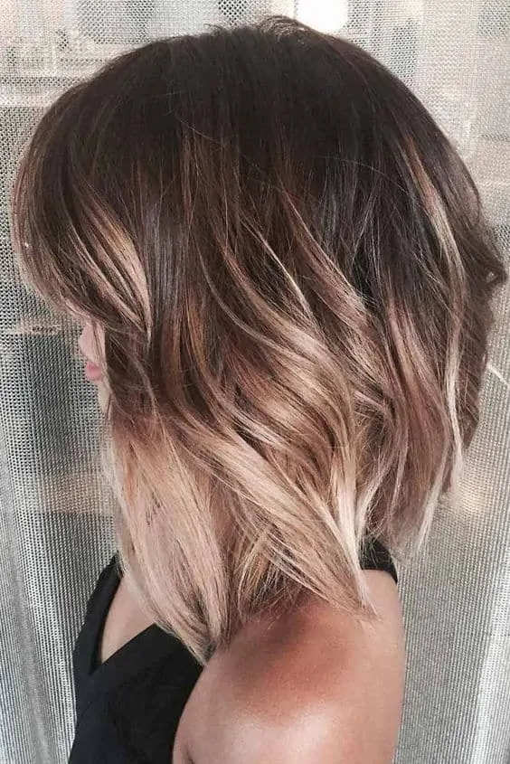 Ombre Medium Haircuts Ideas for Brunettes