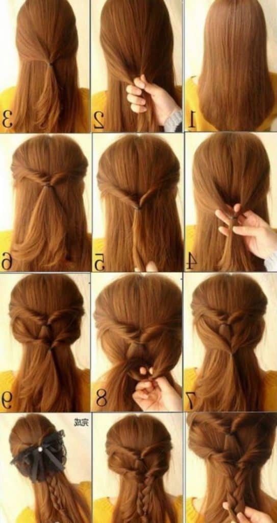 15 Easy Updos for Long Hair Tutorials 2019 - On Haircuts