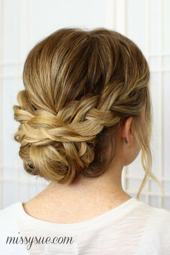 Soft Braided Updos Hairstyle