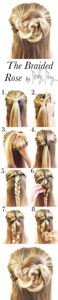 The Braided Rose Hairstyle Tutorial
