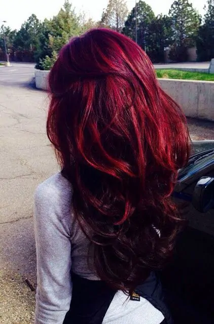 Amazing Red Balayage Hair Color Ideas