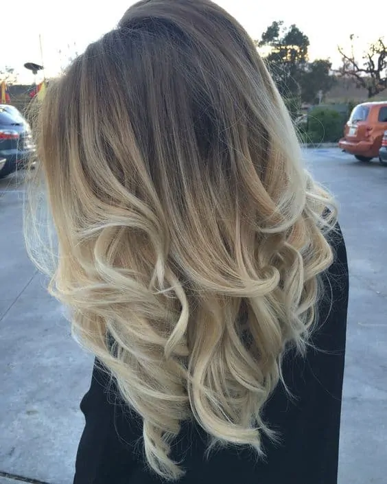 Ash Natural Blonde to Icy Light Blonde Balayage Ombre