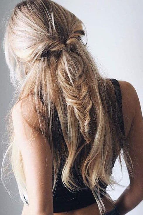Braided Ash Blonde Ombre