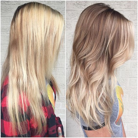 Cute ombre for blonde hair