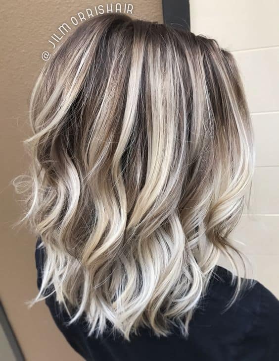 Icy Ash Blonde Ombre Balayage Highlights