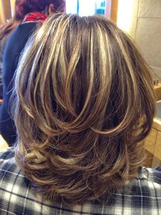 Medium length hair with layers