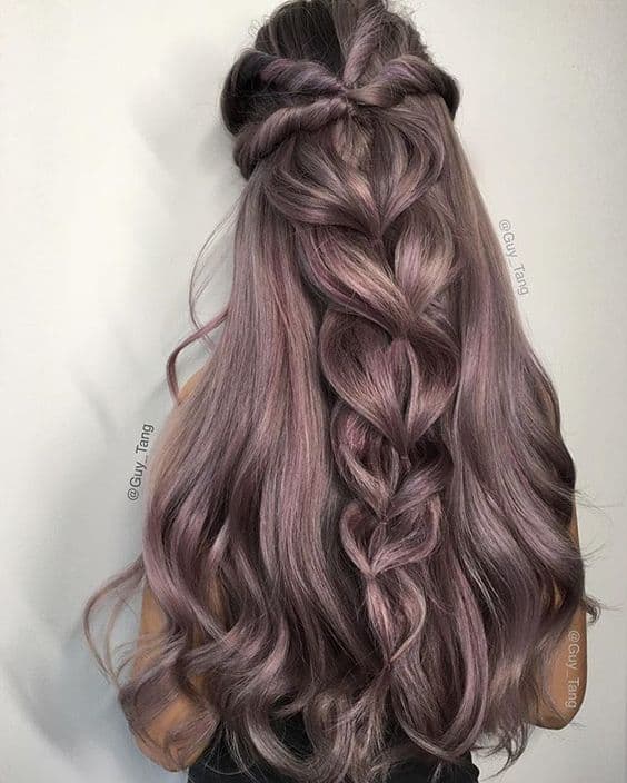 Beautiful Braided Long Hair with Color
