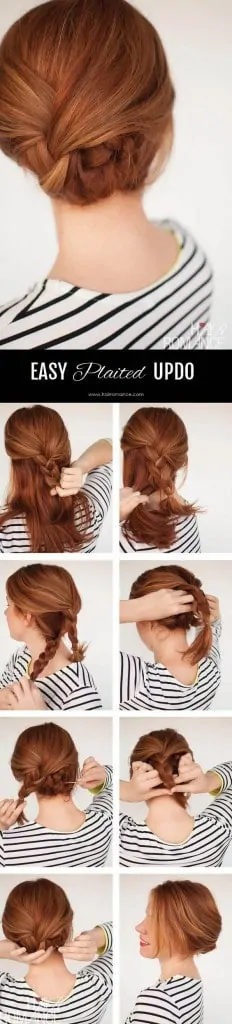Easy Plated Updo for Work