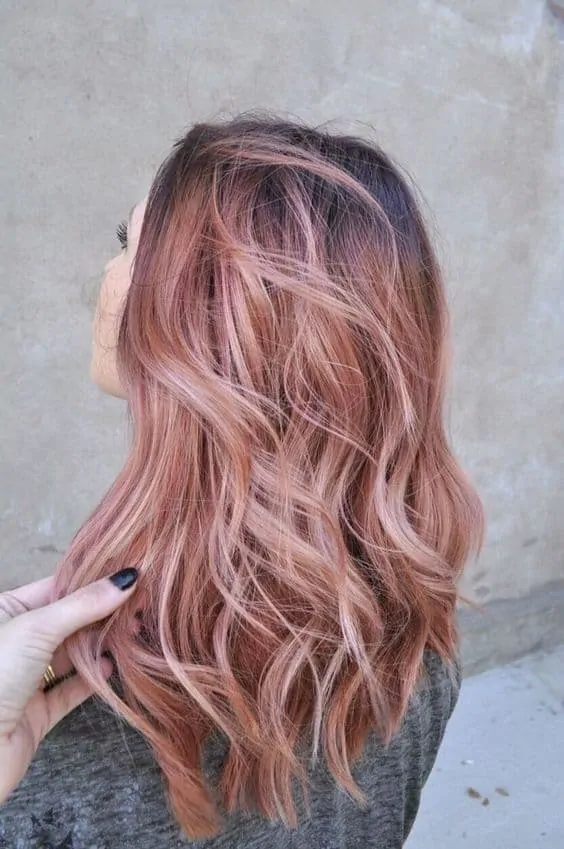 Pink Rose Gold Hair Dye