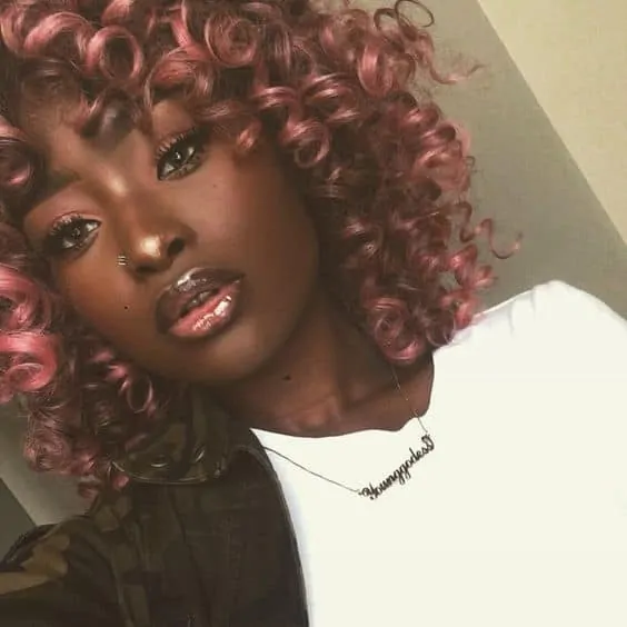 Rose Gold Hair African American