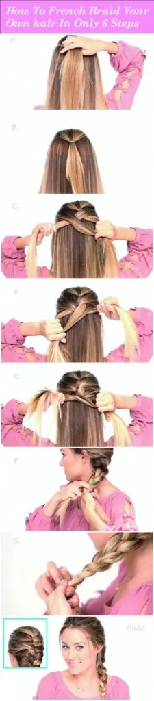 Easy French Braid Hairstyle Tutorial