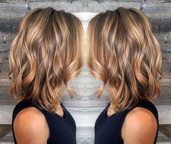 Shoulder Length Short Haircuts with Balayage Hair Color for Summer