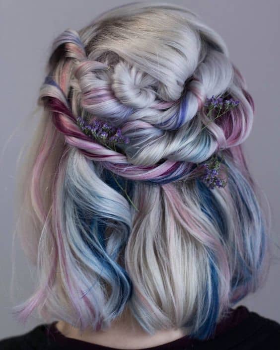 amazing colorful for short hair