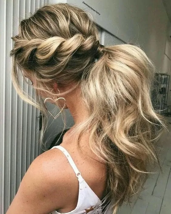 gorgeous ponytail hairstyle for party!