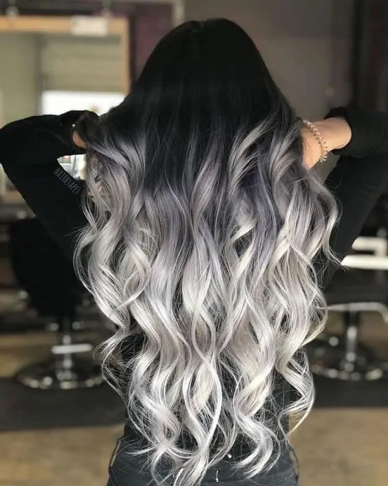 silver and white highlights for eternal youth
