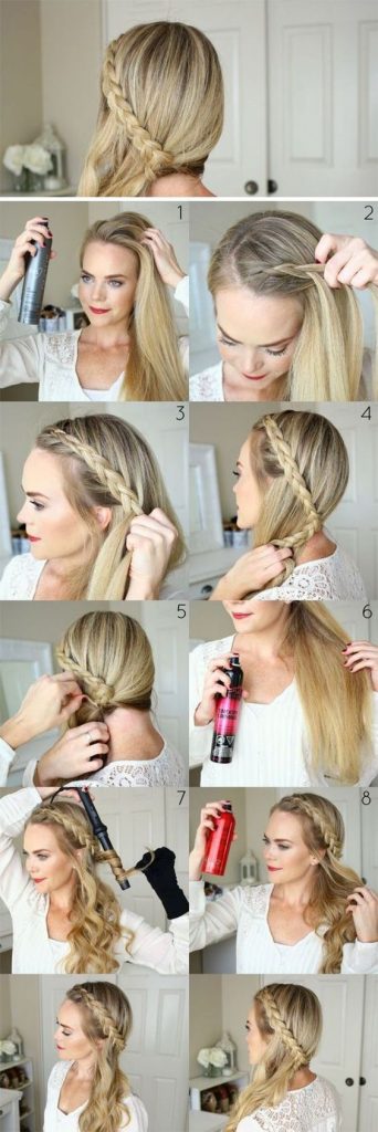 DIY wedding tutorial for hairstyles