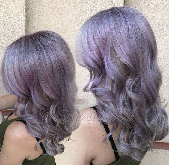 balayage purple hairstyles