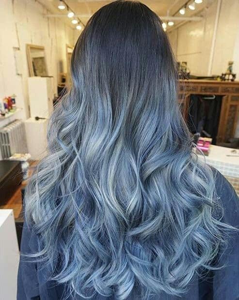 30 Blue denim hair colors ideas you will love