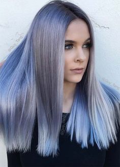 30 magically blue denim hair colors