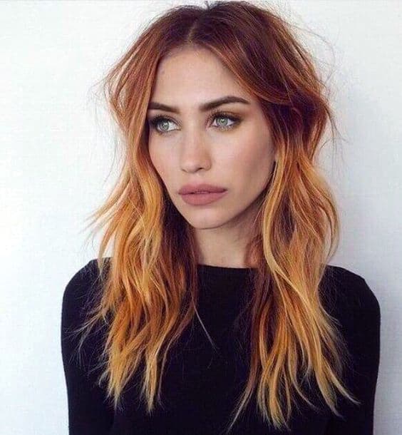 Red Copper Hair Balayage - Trend 2019