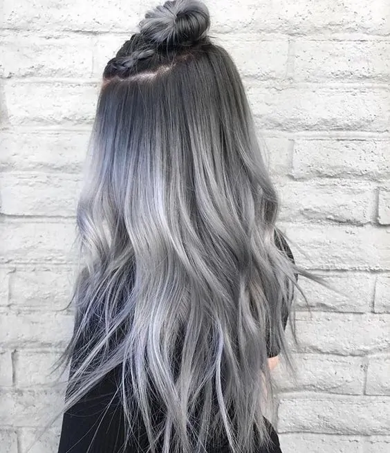 smooth grey hairstyles