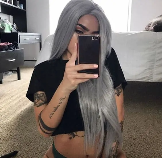 very long grey hairstyles