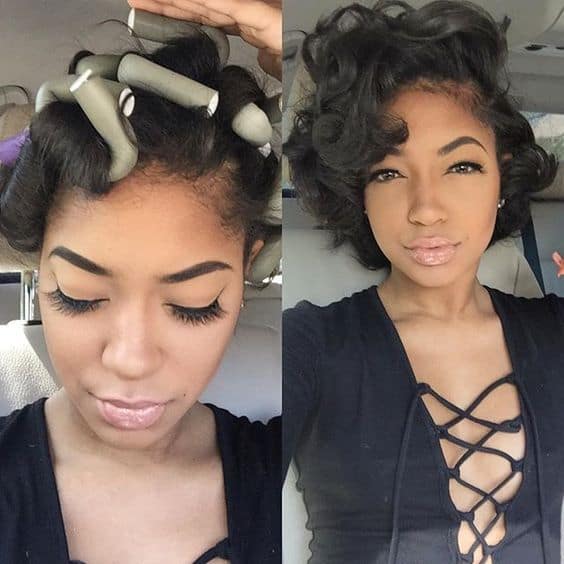 Flexi Rods on Natural Hair - Pretty African American Hair Ideas