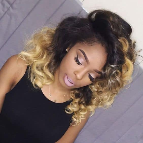 Ombre Remy Curly Hair - Pretty African American Hair Ideas