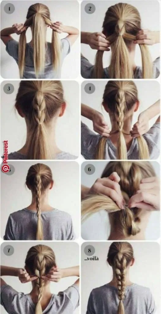 8+ Easy Hairstyles for School or Collage