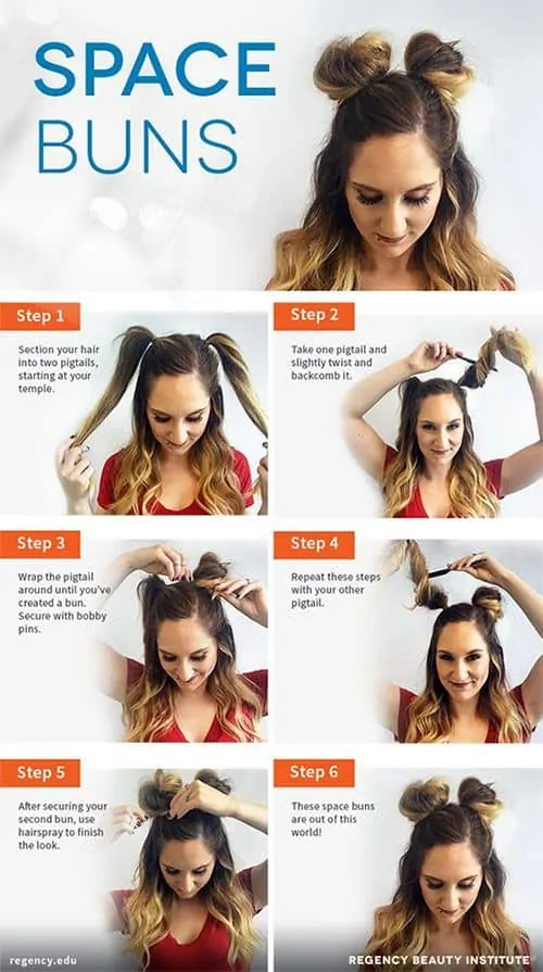 8+ Space Bun Tutorial - Hacks Tips and Trick to Get Perfect Double Buns