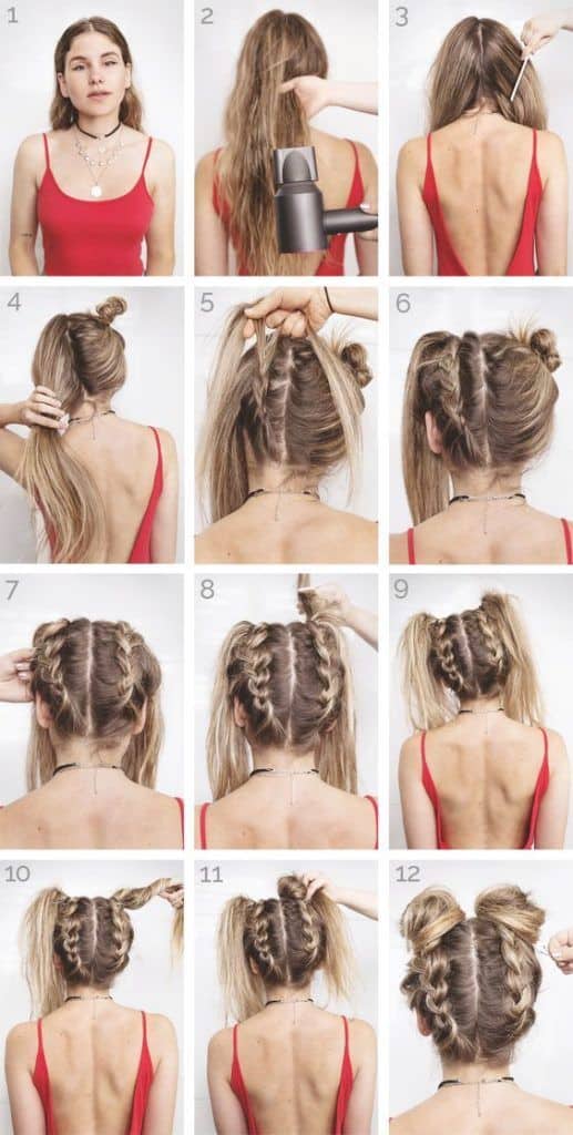 8+ Tutorial Hairstyles DIY for School or Collage