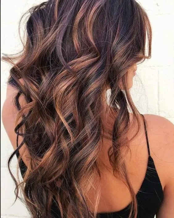 Caramel Balayage Hair Color for Fall