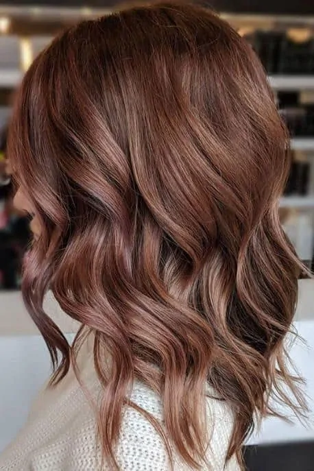 Rose Brown Hair Color for Fall