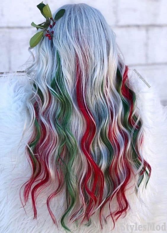 Christmas Hair Color Ideas