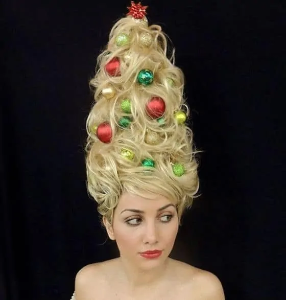 Crazy hair christmas Tree